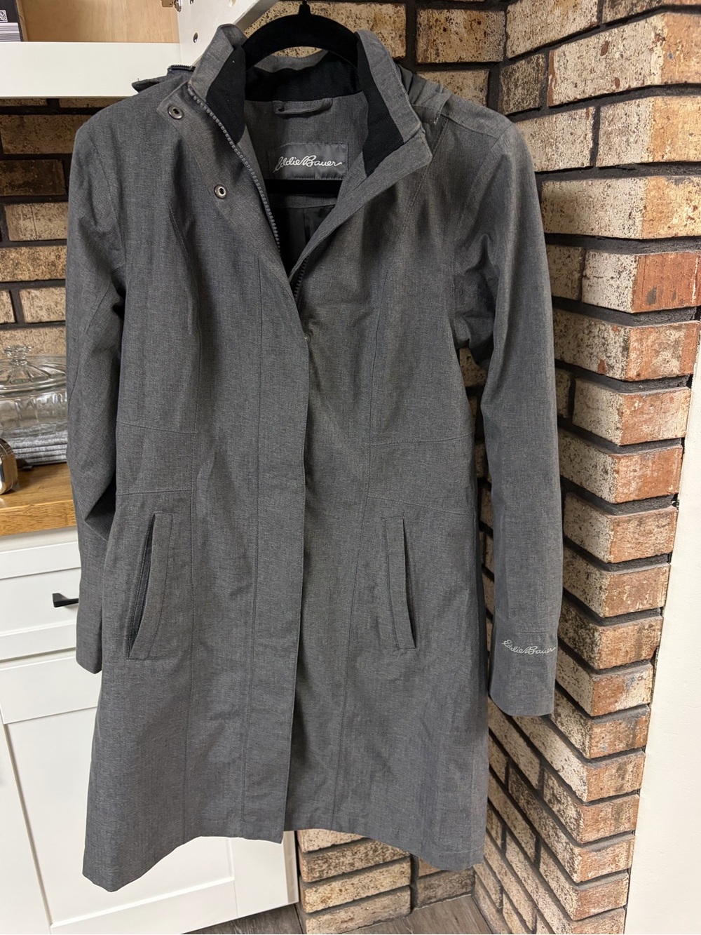 Eddie Bauer Women's Lined Trench Raincoat with Removable Hood